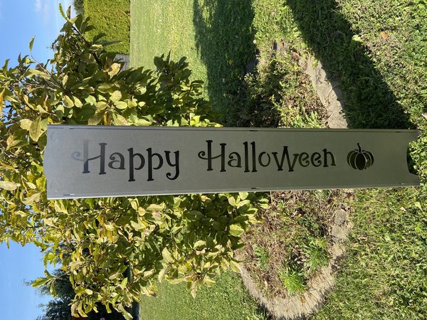 Frontmotiv "Happy Halloween" für Wechselsäule